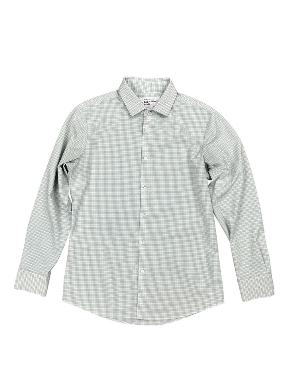 Mizzen+Main Leeward Collection Performance Plaid Trim Fit Long Sleeve — Medium
